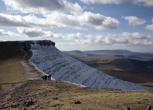 Snow on Corn Du, Brecon Beacons