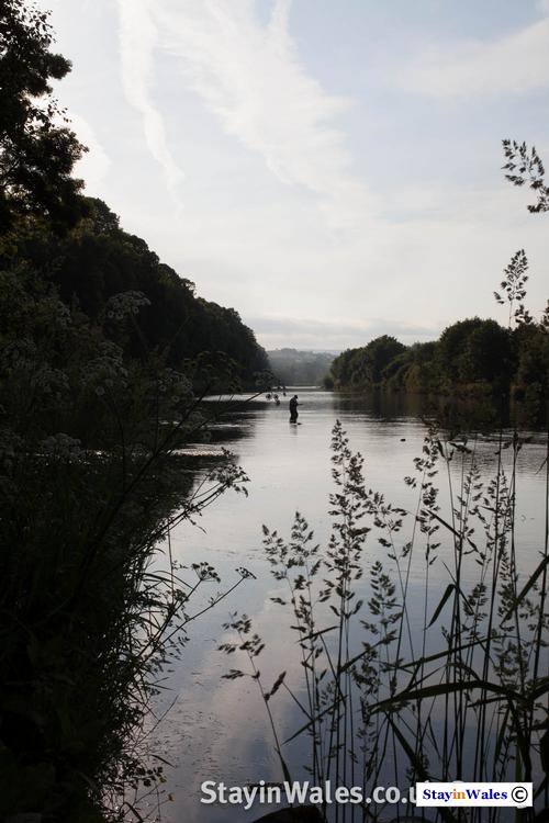 River Wye Fisherman at Dusk