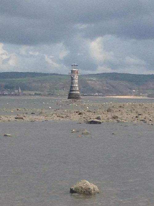 Whiteford Lighthouse at Whiteford Beach, Llanmadoc