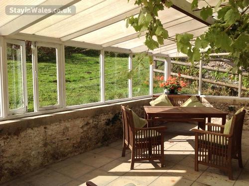 Conservatory in the garden