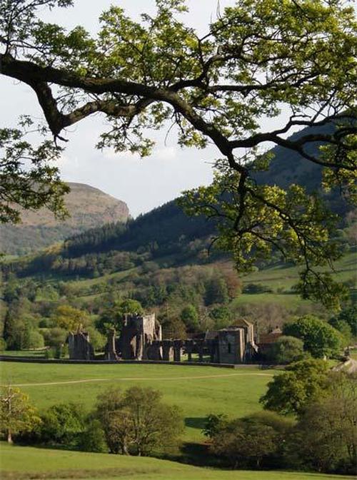 Nearby, Llanthony Priory