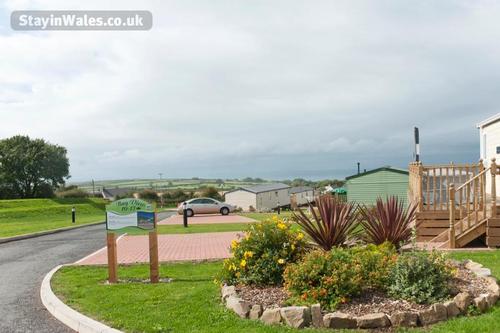 Lovely view of a caravan row at Ocean Heights, Vale Holiday Parks
