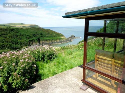 Aberfforest Bay is just below the cottage