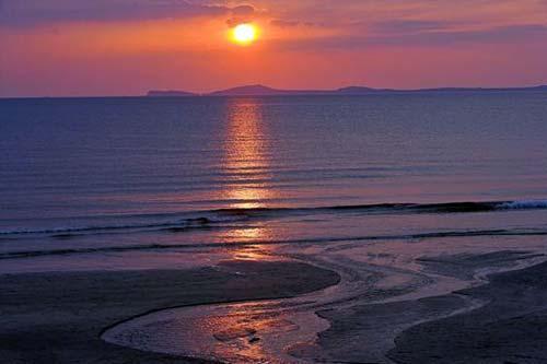 Sunset over St Brides Bay seen from Broad Haven