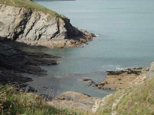 secret cove on coastal path