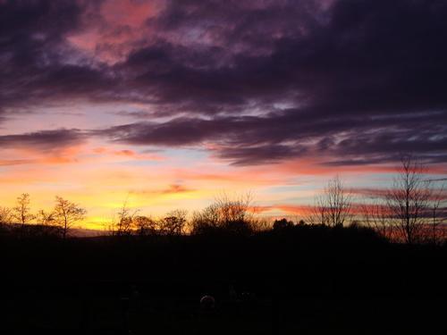 sunset at Gorslwyd