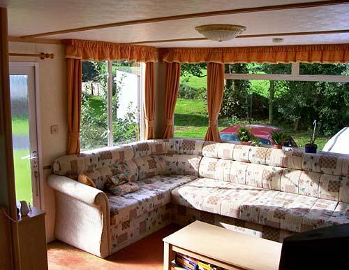 caravan living area