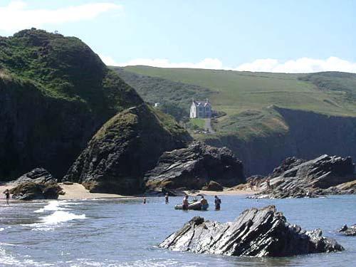View from Llangrannog beach
