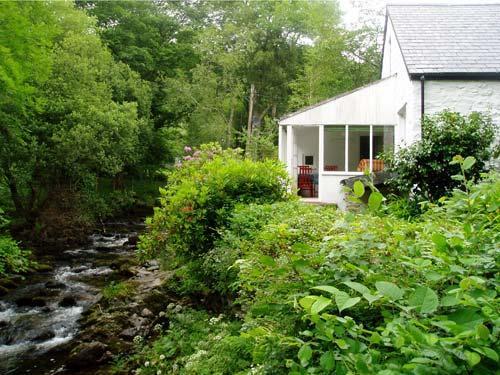 tranquil riverside setting