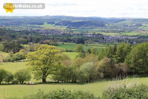 distant view of hay-on-wye