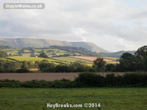 black mountains near hay on wye