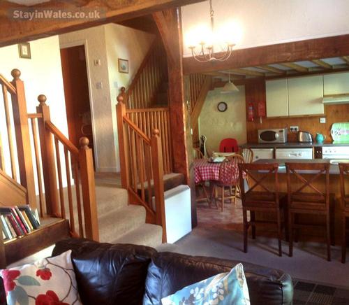 twin staircase leading to bedrooms