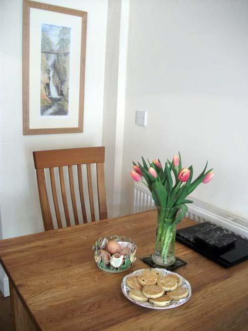 fresh farm eggs, flowers and welsh cakes