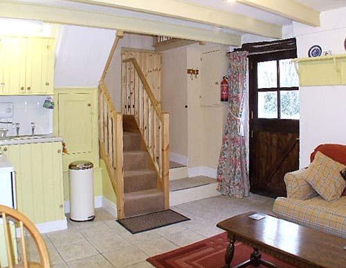 kitchen and stairs