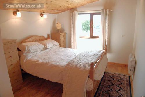 Log cabin bedroom