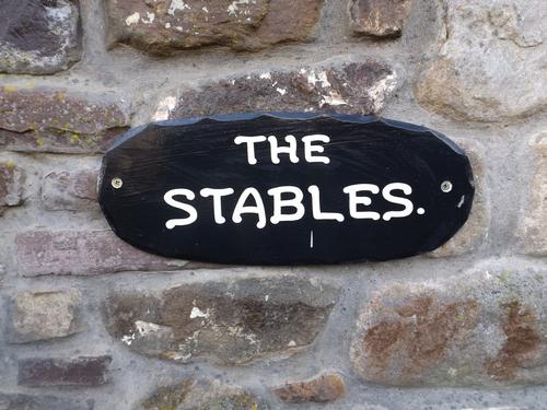 Stables sign