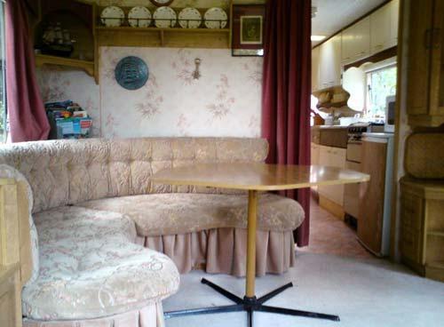 caravan living area