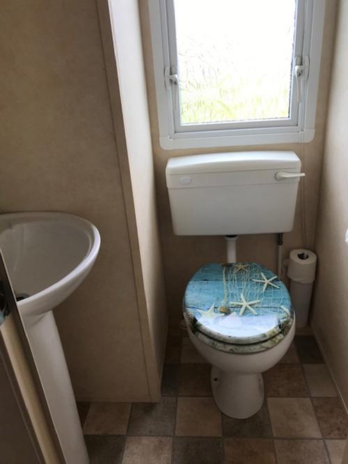Separate toilet and sink