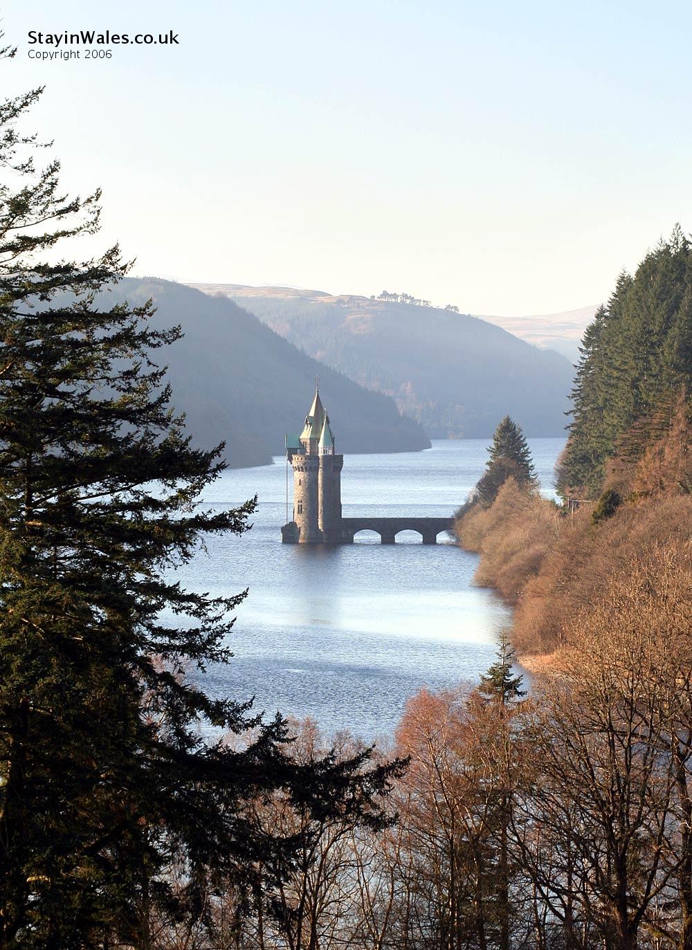View from the Lake Vyrnwy Hotel