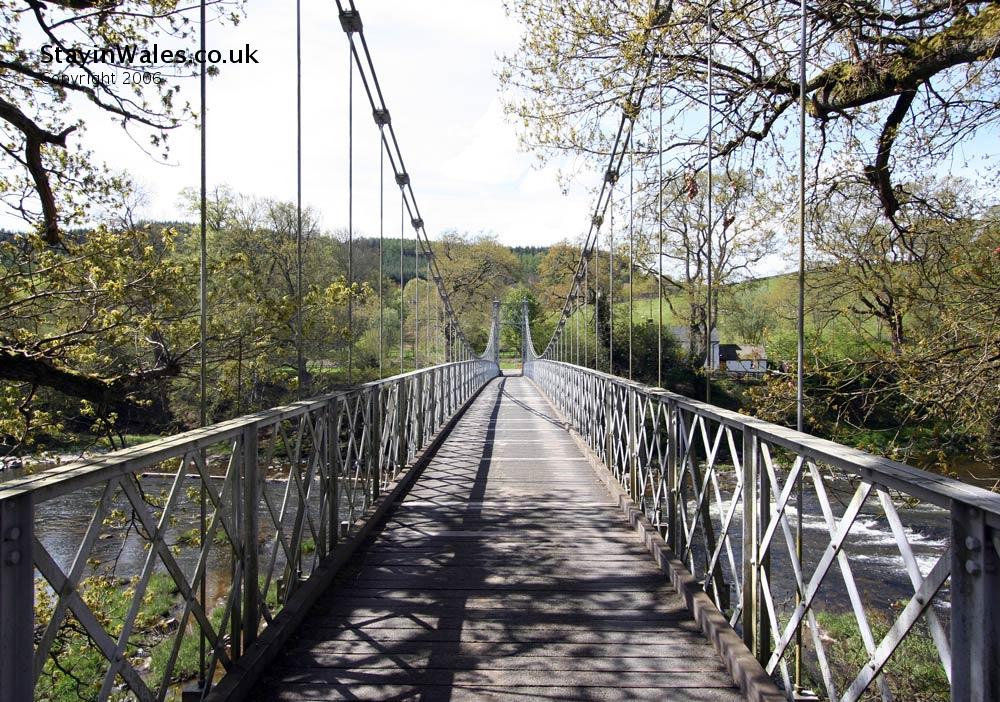 suspension bridge at Llanstephan