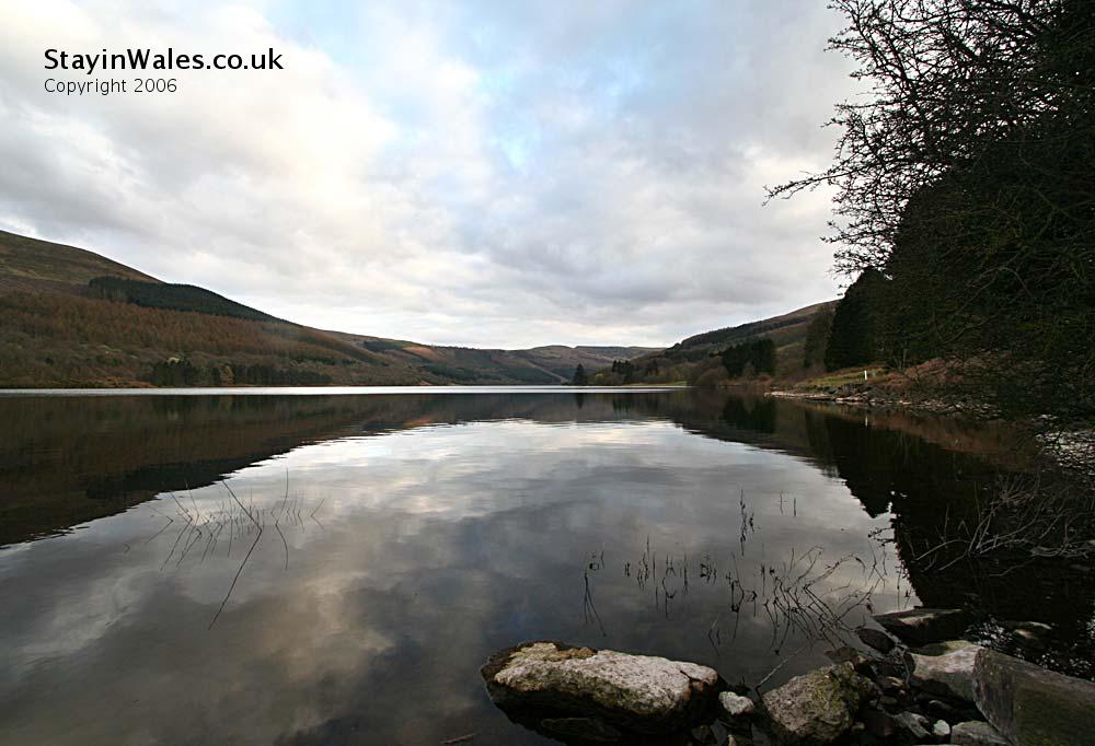 Talybont Reservoir in the Brecon Beacons