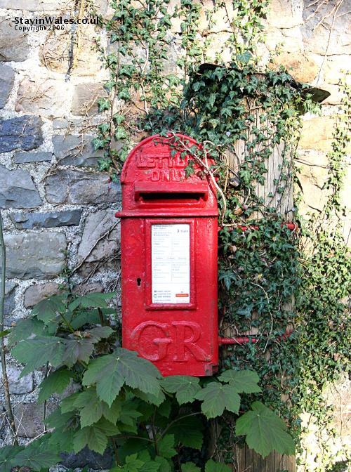 Postbox at Rhandirmwyn