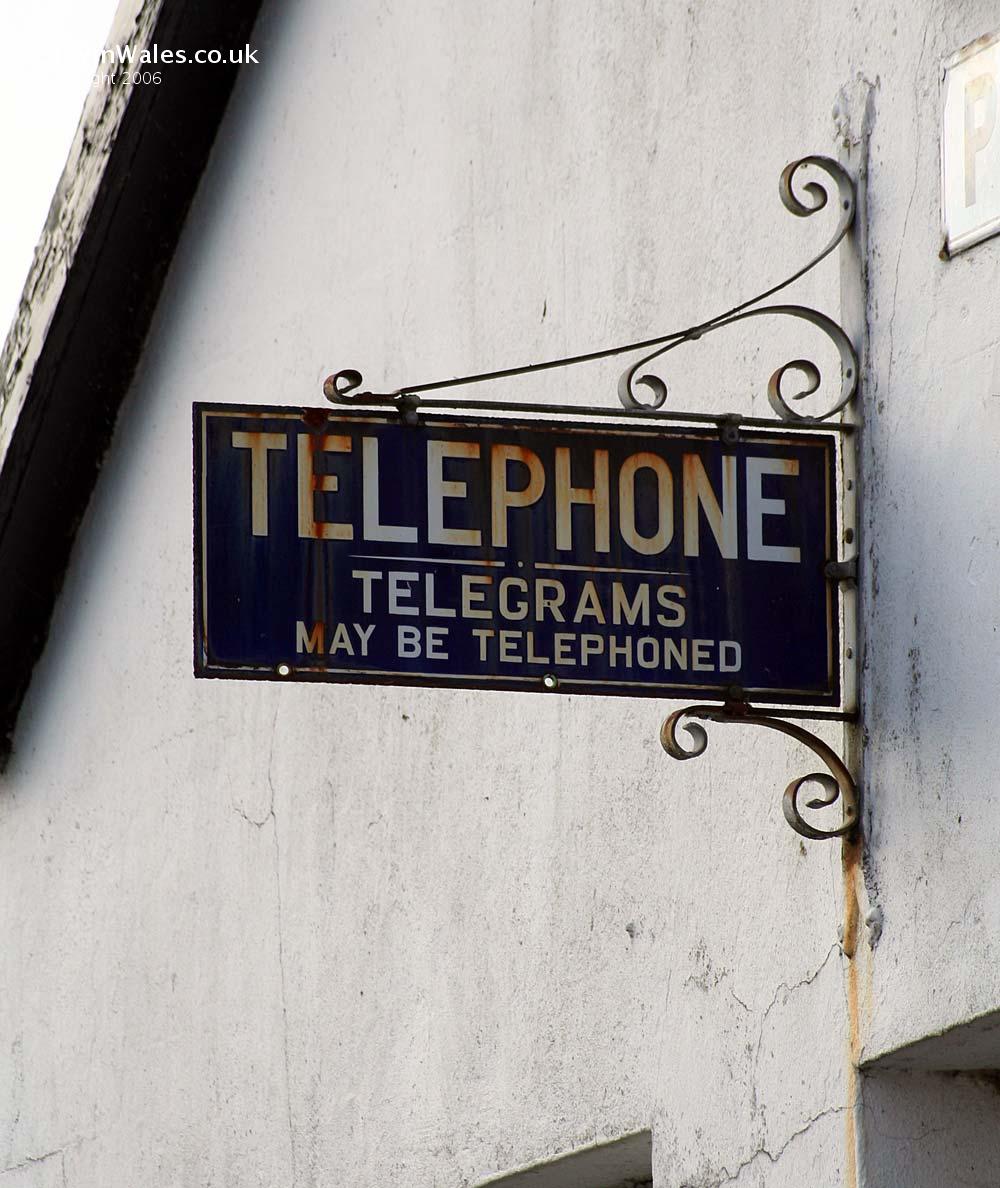 Old Telephone sign at Pumsaint