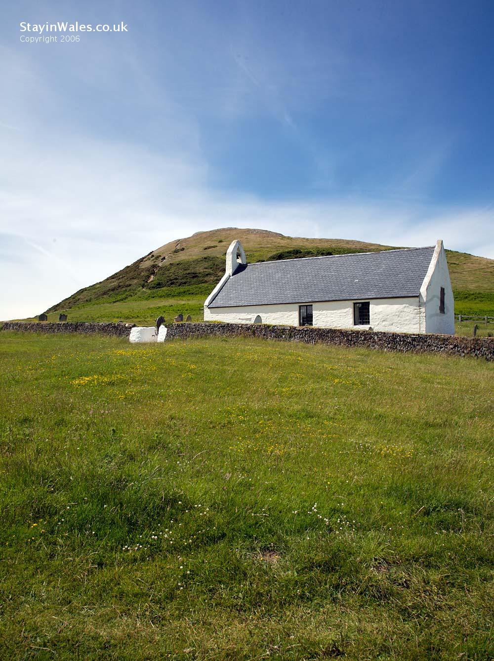 Mwnt church and Foel y Mwnt