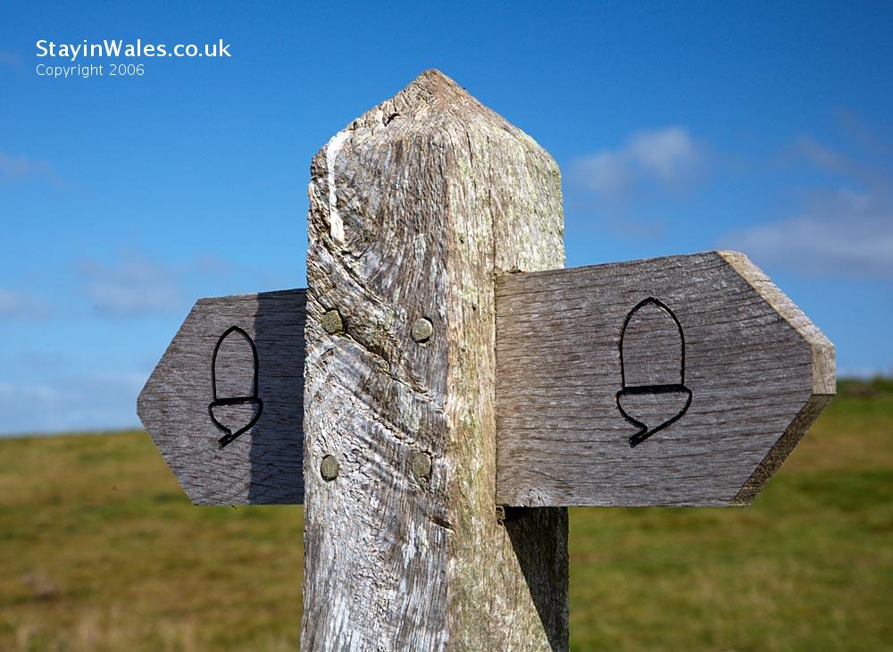 Pembrokeshire coastal path waymarker