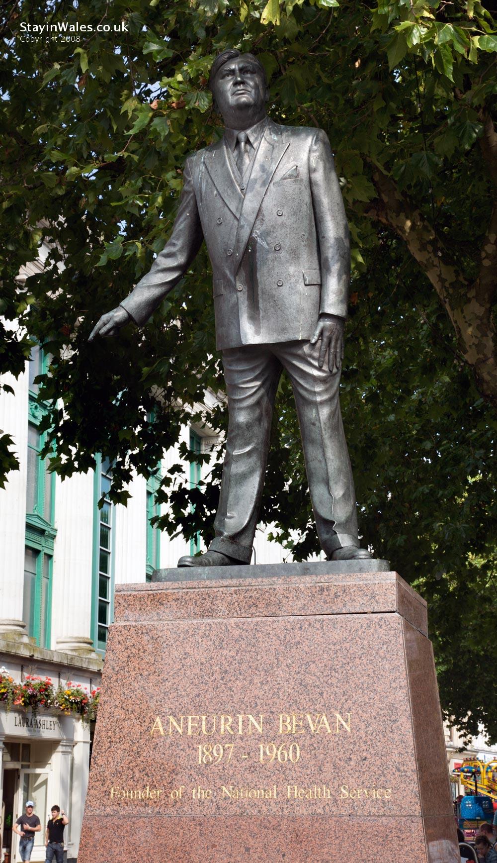 Aneurin Bevan statue in Cardiff
