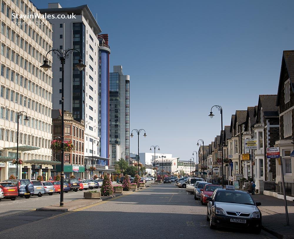 Charles Street in central Cardiff