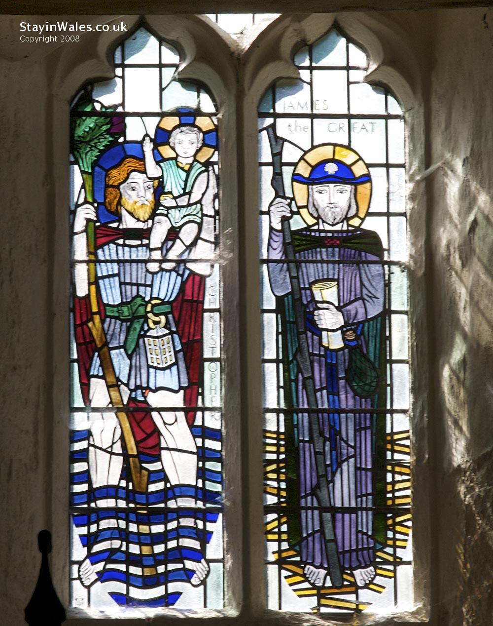 Stained Glass window at Penallt Old Church