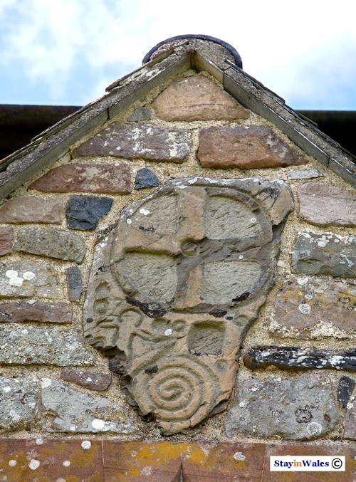 Ancient Carved Stone, Llangammarch church