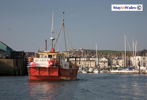 Trawler in Aberystwyth harbour