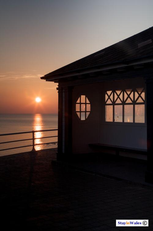 Seafront Shelter at Sunset