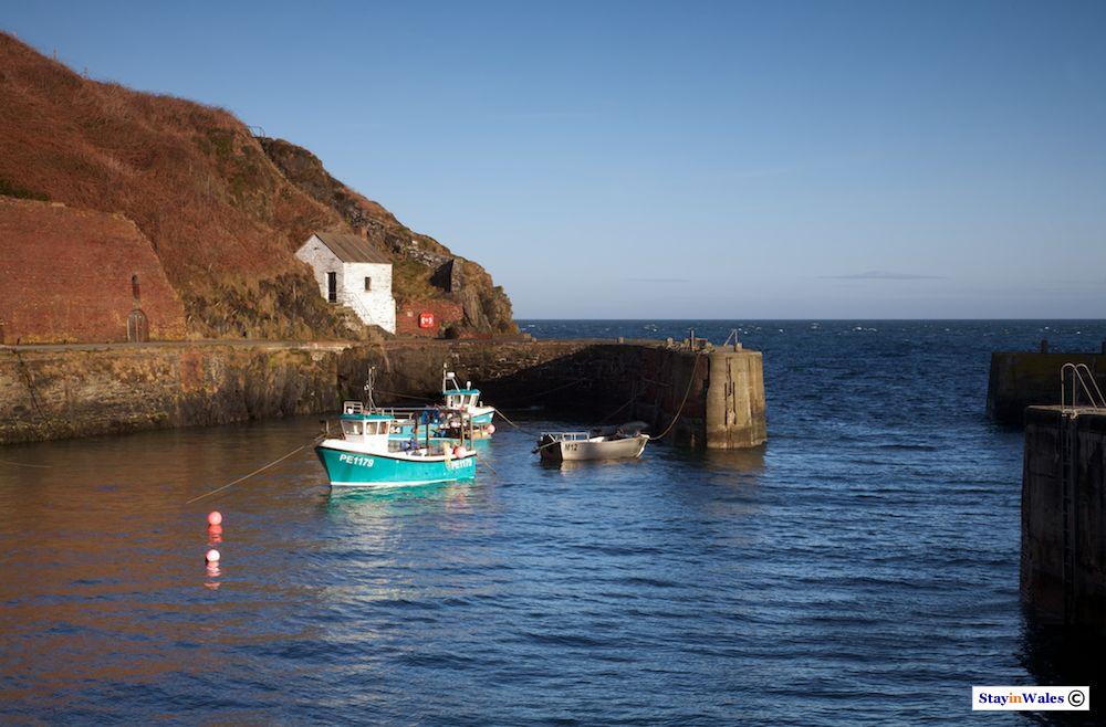 Fishing boats in Porthgain harbour, Pembrokeshire