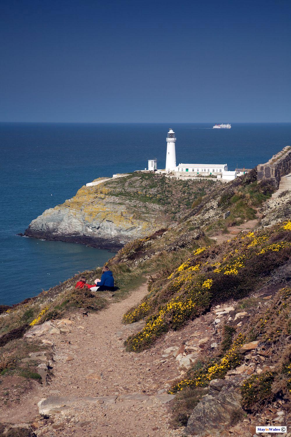 South Stack Island and lighthouse
