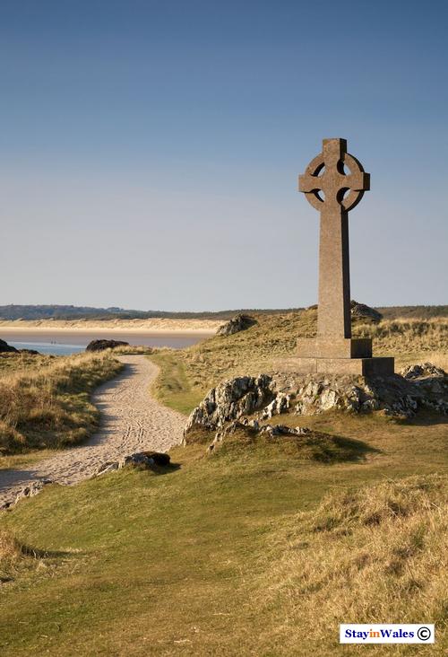 Celtic Cross on Llanddwyn, Anglesey