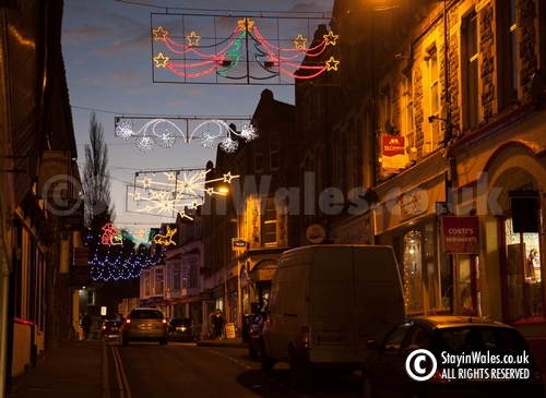 Builth Wells Christmas lights