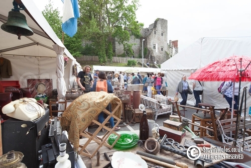 Antiques market in Hay-on-Wye