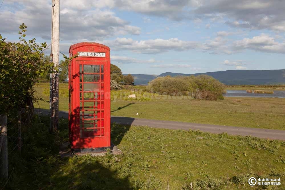 Mid Wales phone box